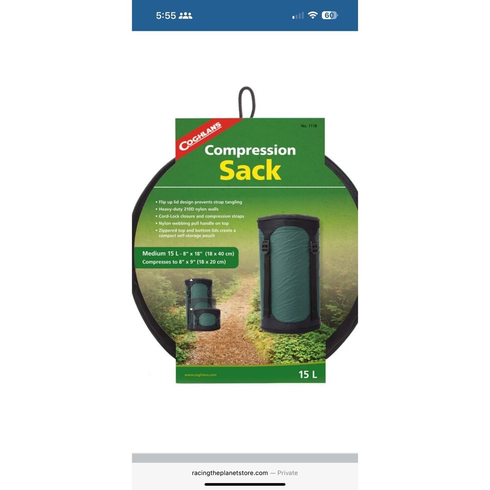 Coghlans Large 30L Compression Sack.